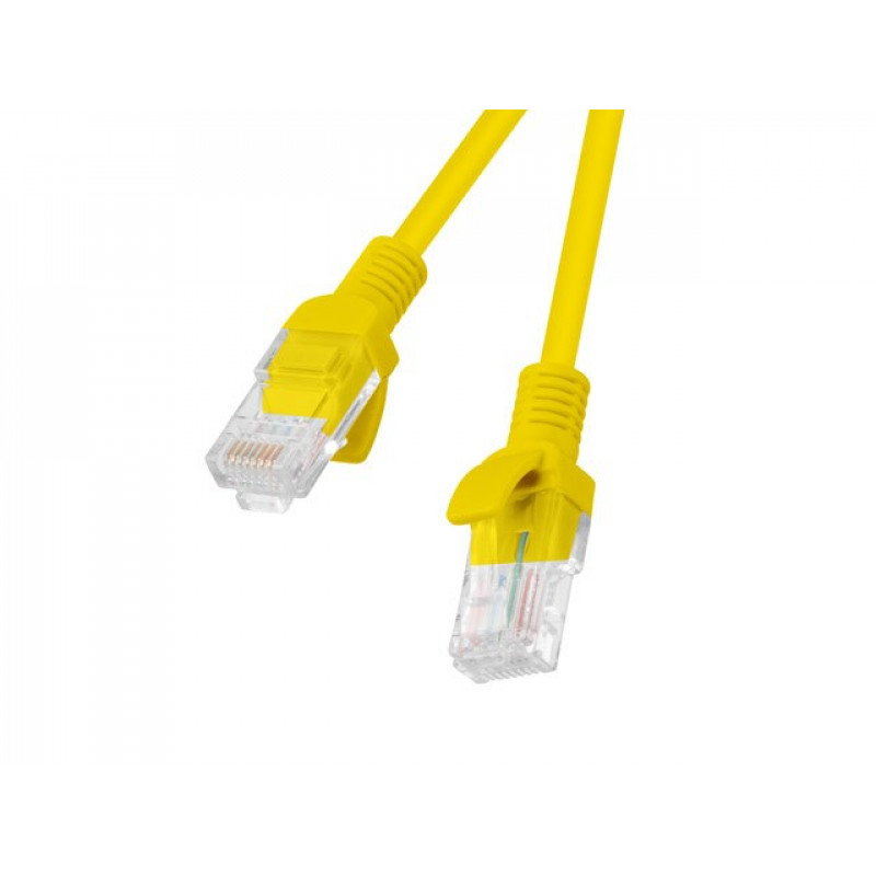 Lanberg PCU6-10CC-0100-Y Cat6 U/UTP patch cable, 1 m, yellow