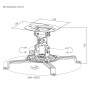 Maclean MC-200 B ceiling projector mount, 54–320 mm, up to 13.5 kg, black