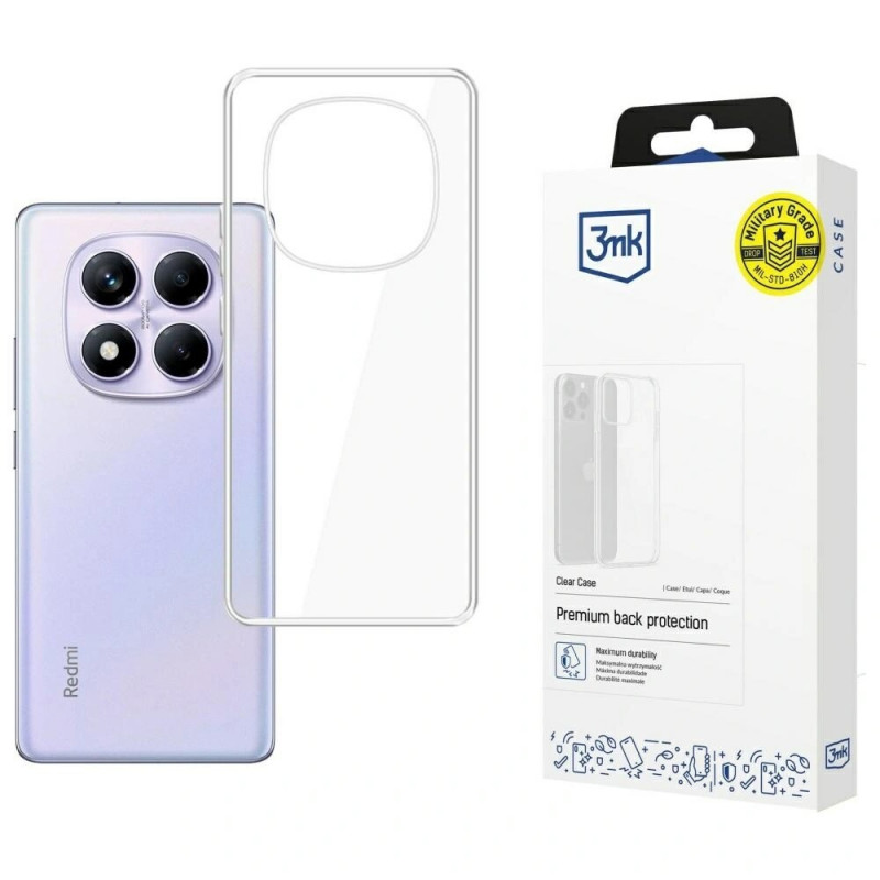 3MK Clear Case for Xiaomi Redmi Note 14 Pro 4G, transparent