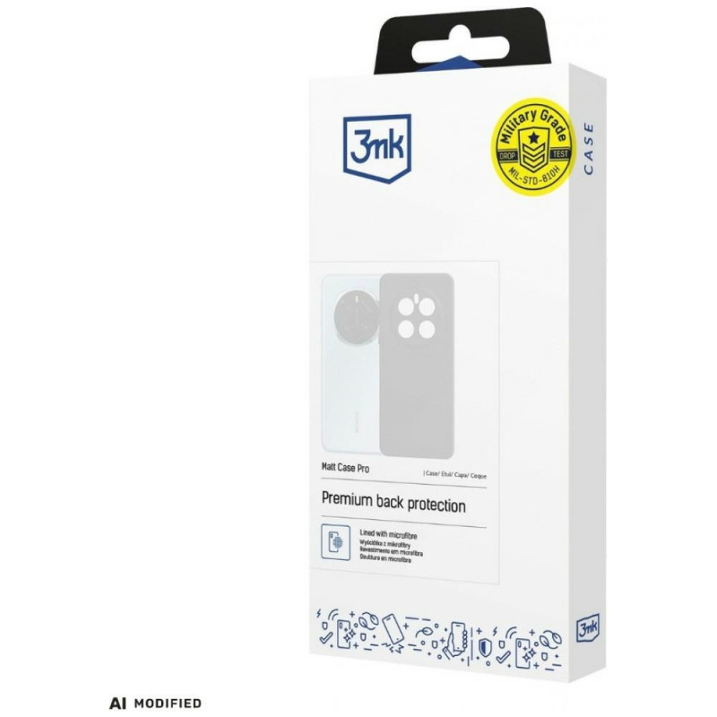 3MK Matt Case Pro for Apple iPhone 16e / 17e, black