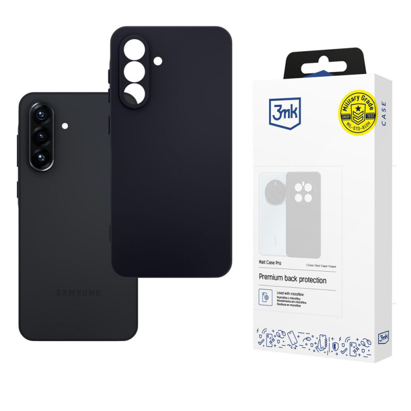 3MK Matt Case Pro for Samsung Galaxy A36 5G, black