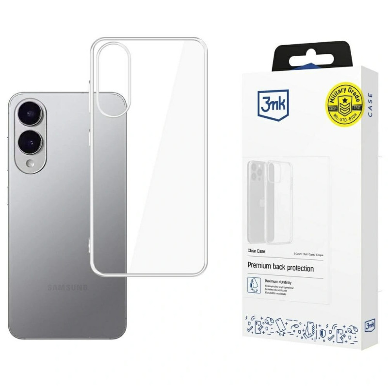 3MK Clear Case for Samsung Galaxy S25 Edge, transparent