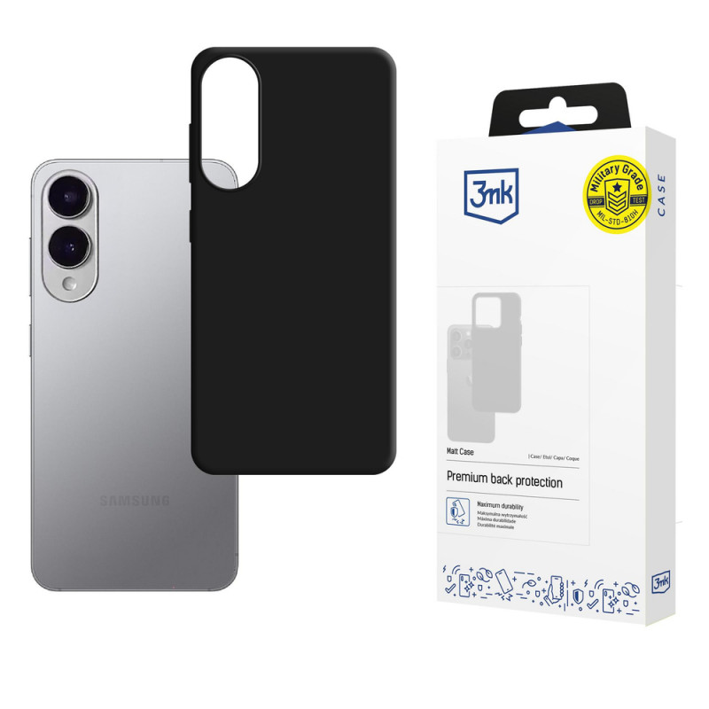 3MK Matt Case phone case for Samsung Galaxy S25 Edge, black