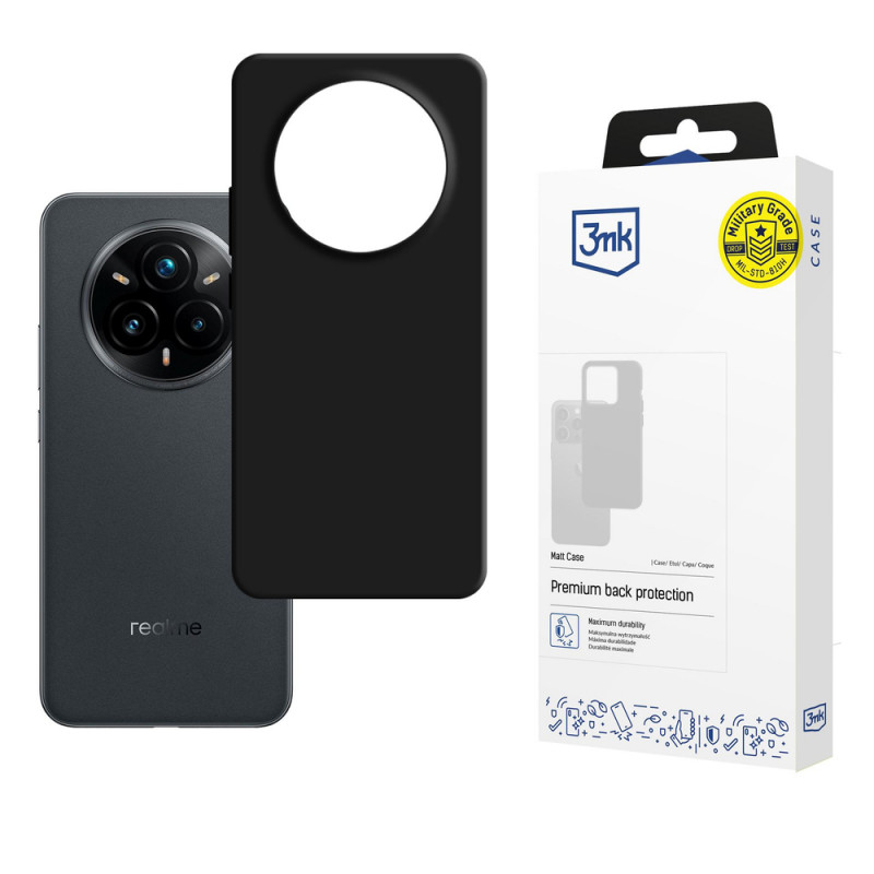 3MK Matt Case phone case for Realme 14 Pro+, black