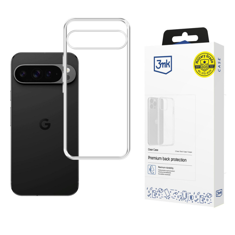 3MK Clear Case for Google Pixel 10 Pro XL, transparent