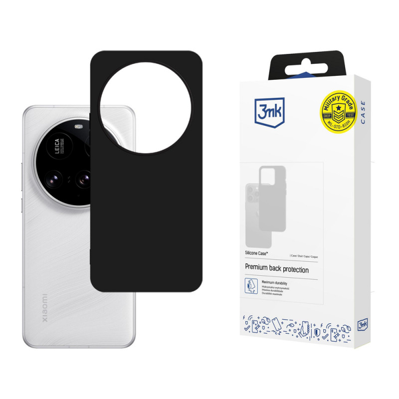 3MK Silicone Case for Xiaomi 15 Ultra, black