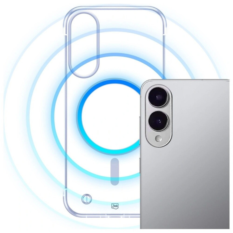 3MK Just20g MagCase phone case for Samsung Galaxy S25 Edge, transparent