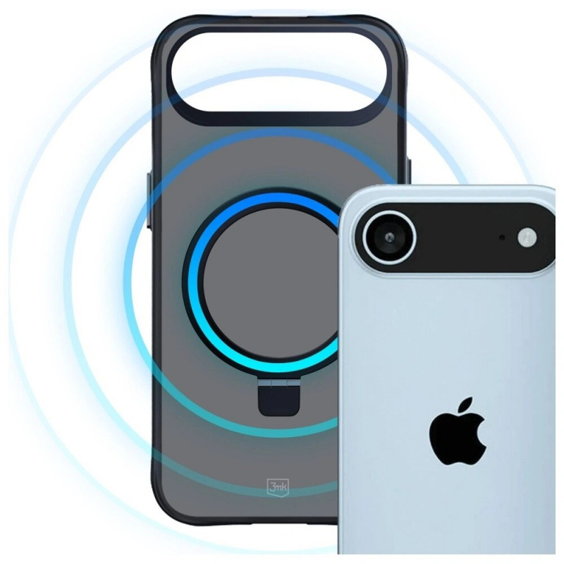 3mk Smoke Case Mag&Stand case for Apple iPhone Air, black