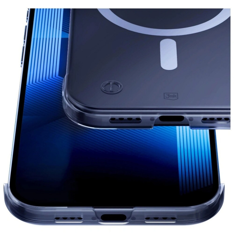 3mk Just20g MagCase case for Apple iPhone 17 Pro Max, transparent, polycarbonate