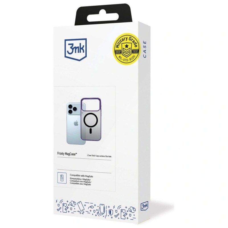 3mk Frosty MagCase case for Apple iPhone 17 Pro Max, purple