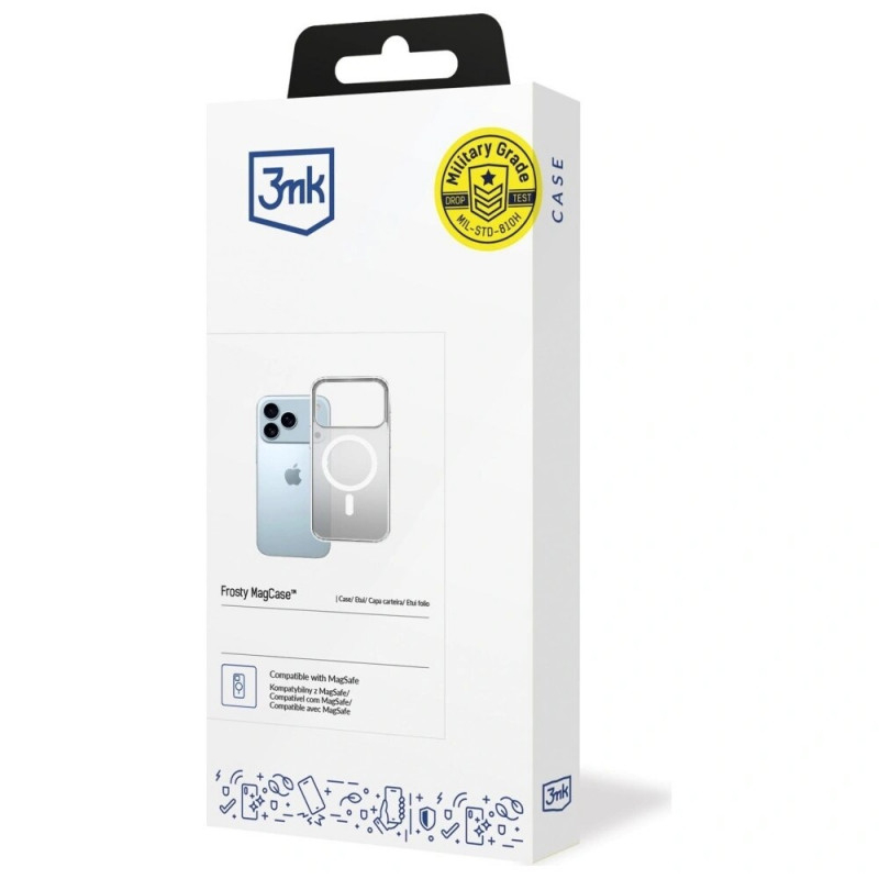 3mk Frosty MagCase case for Apple iPhone 17 Pro Max, white
