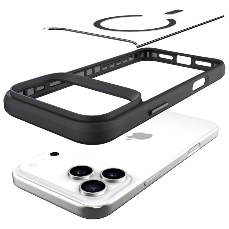 3mk Satin Armor MagCase case for Apple iPhone 17 Pro Max, transparent black