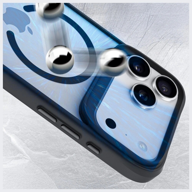 3mk Satin Armor MagCase case for Apple iPhone 17 Pro Max, transparent black
