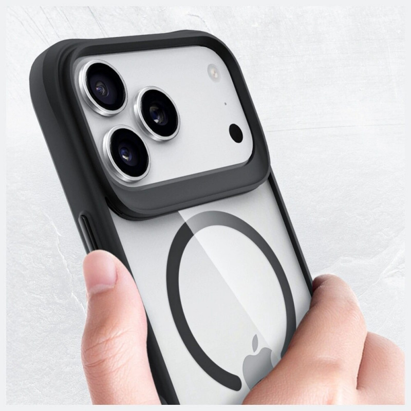 3mk Satin Armor MagCase case for Apple iPhone 17 Pro Max, transparent black