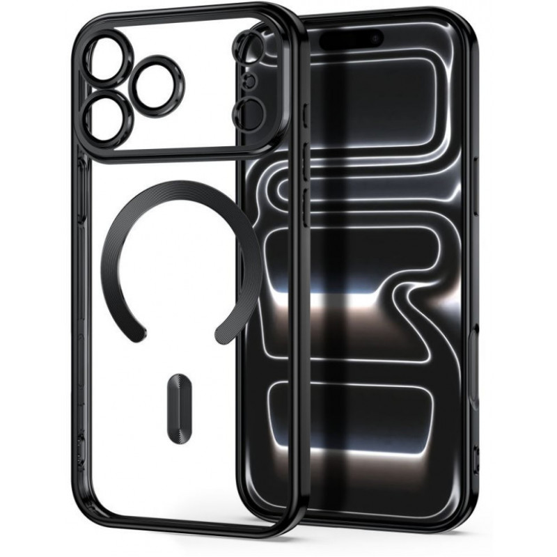 Tech-Protect MagFlex MagSafe Case for Apple iPhone 17 Pro / 18 Pro, Shiny Black