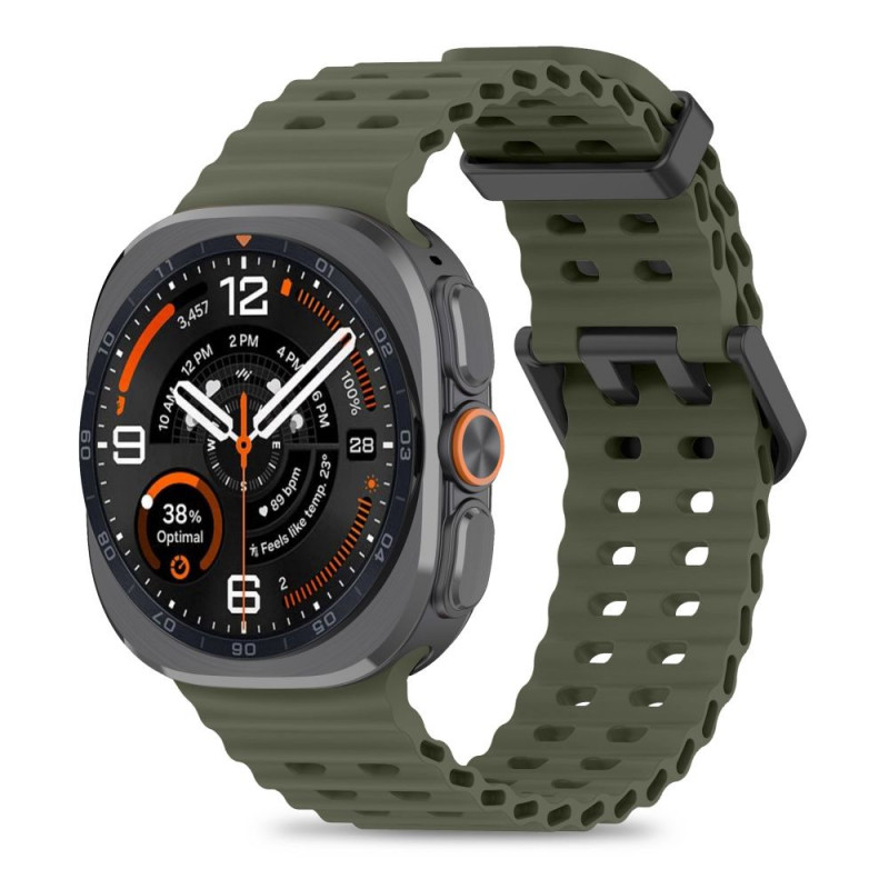 Tech-Protect Iconband Pro watch strap for Samsung Galaxy Watch Ultra 1 / 2 (2024-2026), 47 mm, military green