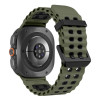 Tech-Protect Iconband Pro watch strap for Samsung Galaxy Watch Ultra 1 / 2 (2024-2026), 47 mm, military green and black