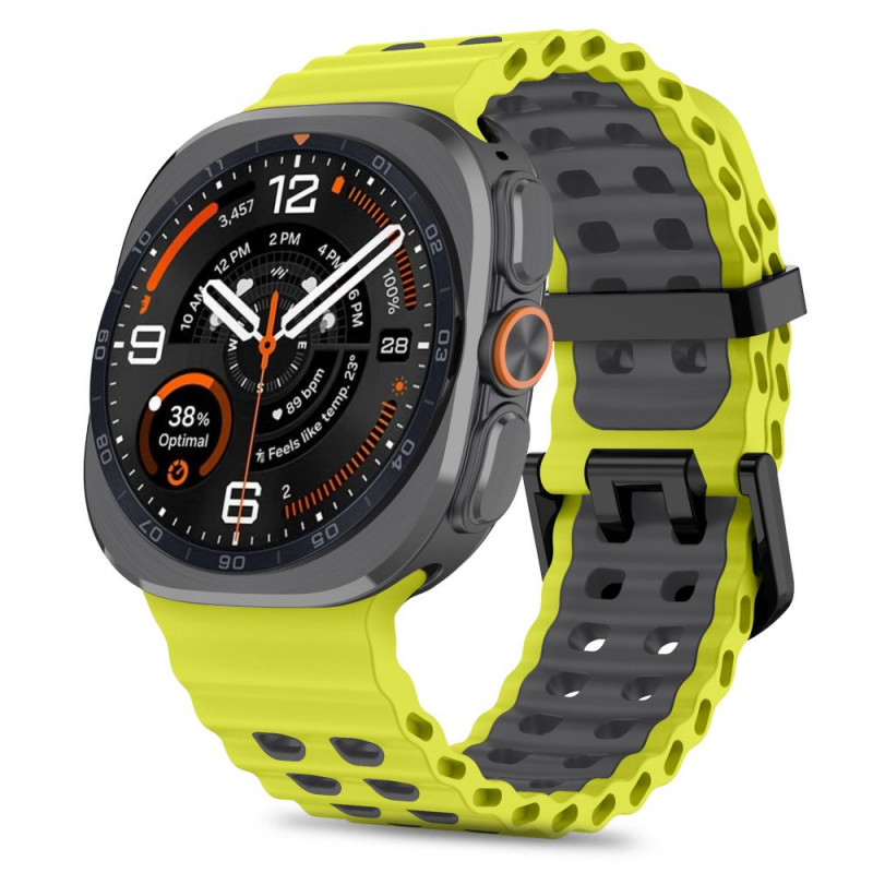 Tech-Protect Iconband Pro watch strap for Samsung Galaxy Watch Ultra 1 / 2 (2024-2026), 47 mm, lime and black