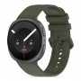 Tech-Protect Silicone Evo watch strap for Samsung Galaxy Watch 8 / 9 / Classic (40 / 44 / 46 mm), military green
