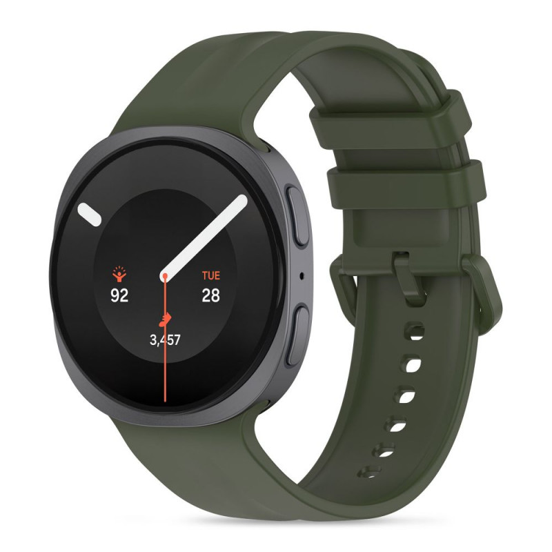 Tech-Protect Silicone Evo watch strap for Samsung Galaxy Watch 8 / 9 / Classic (40 / 44 / 46 mm), military green
