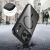 Tech-Protect MagMat MagSafe case for Apple iPhone 17 Pro Max, black/clear