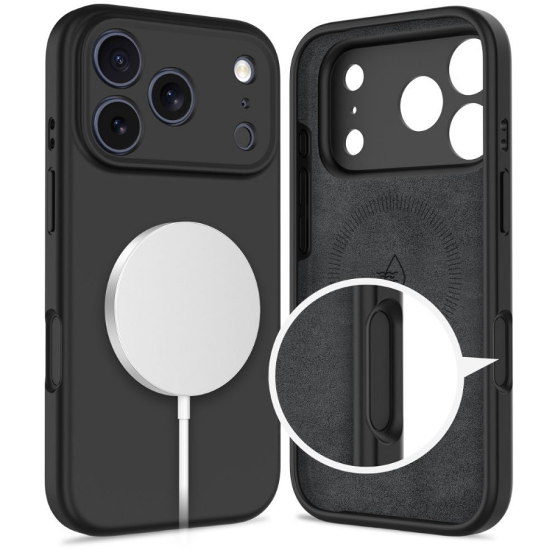 Tech-Protect Silicone MagSafe case for Apple iPhone 17 Pro Max, black