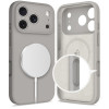 Tech-Protect Silicone MagSafe case for Apple iPhone 17 Pro, stone grey