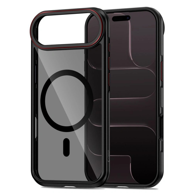 Tech-Protect MagHybrid MagSafe case for Apple iPhone Air, black/red