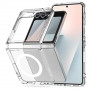 Tech-Protect Flexair Hybrid MagSafe case for Samsung Galaxy Z Flip 6 / 7 FE, transparent