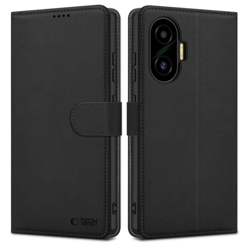 Tech-Protect Wallet case for Xiaomi Poco F7 5G, black