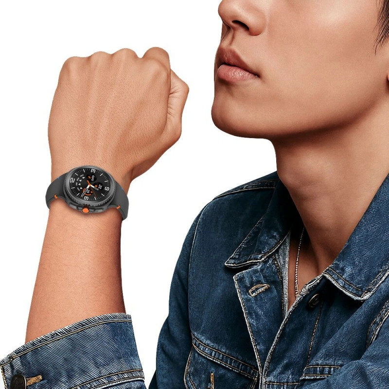Tech-Protect Silicone strap for Samsung Galaxy Watch 8 / 9 / Classic 40/44/46 mm, black