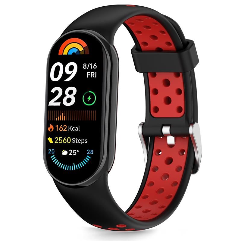 Tech-Protect IconBand Air strap for Xiaomi Smart Band 8 / 9 / 10 / NFC, black/red