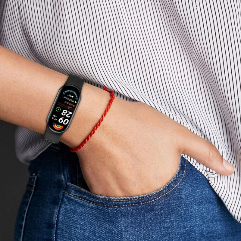 Tech-Protect IconBand Air strap for Xiaomi Smart Band 8 / 9 / 10 / NFC, black/red