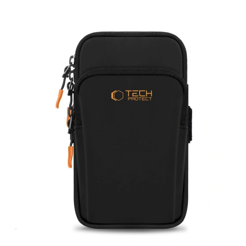 Tech-Protect M7 Universal Sport Armband case, black/orange