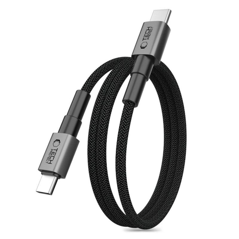 Tech-Protect Ultraboost DNA MagTwist USB-C cable PD 100W / 5A, 100 cm, iron grey