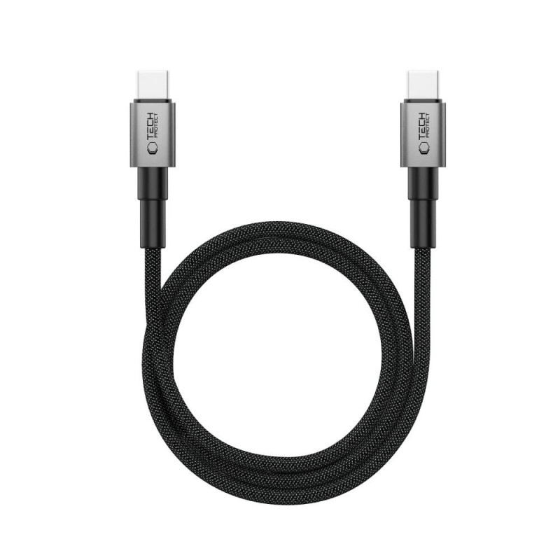 Tech-Protect Ultraboost DNA MagTwist USB-C cable PD 100W / 5A, 100 cm, iron grey