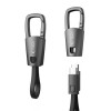Tech-Protect Ultraboost DNA keychain USB-C / USB-C cable PD 60W / 3A, 17 cm, iron grey