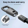 Tech-Protect Ultraboost DNA keychain USB-C / USB-C cable PD 60W / 3A, 17 cm, iron grey
