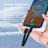 Tech-Protect Ultraboost DNA keychain USB-C / USB-C cable PD 60W / 3A, 17 cm, iron grey