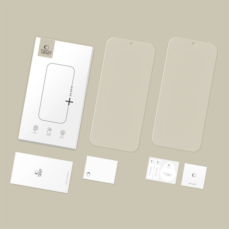 Tech-Protect Glass Fit+ tempered glass for Google Pixel 9 / 9 Pro / 10 / 10 Pro / 11 / 11 Pro, clear (2 pcs)