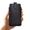 Tech-Protect SM65 universal phone pouch, 6.0-6.9 inch, eco-leather, black and red