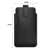 Tech-Protect SM65 universal phone pouch, 6.0-6.9 inch, eco-leather, black and red