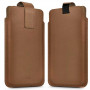 Tech-Protect SM65 universal phone pouch, 6.0-6.9 inch, eco-leather, brown