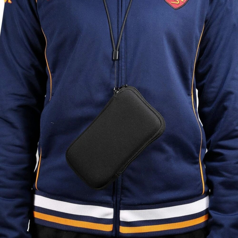 Tech-Protect SM70 universal phone pouch, 6.0-7.2 inch, neoprene, with neck strap, black
