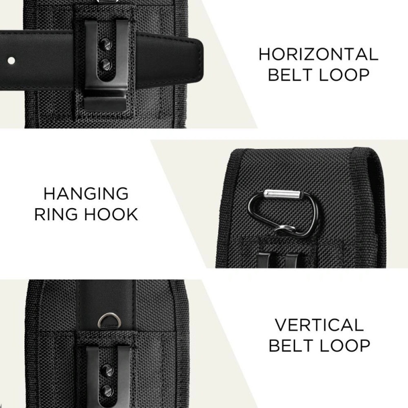 Tech-Protect SM85 universal phone holster pouch, 5.8-6.8 inch, nylon, black