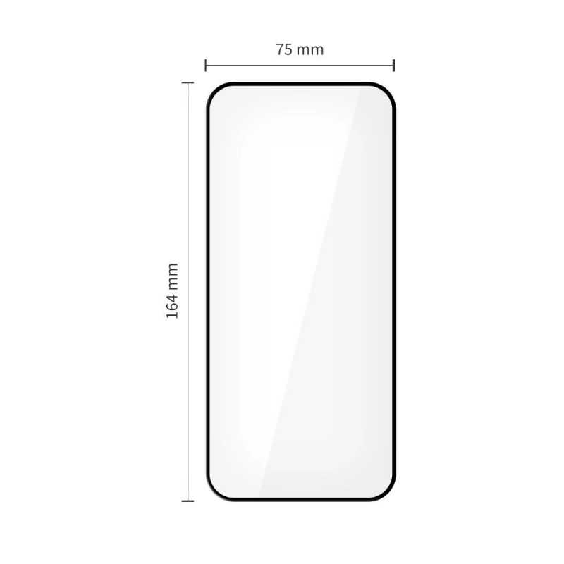 Tech-Protect Glass Fit+ tempered glass for Xiaomi Redmi 15 4G / 5G, black (2 pcs)