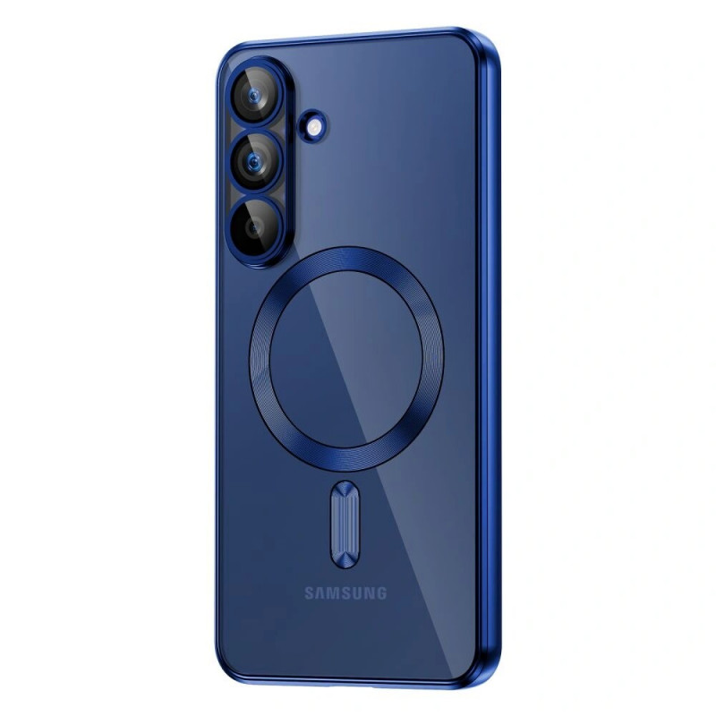 Tech-Protect Magflex MagSafe case for Samsung Galaxy S25 FE, navy blue
