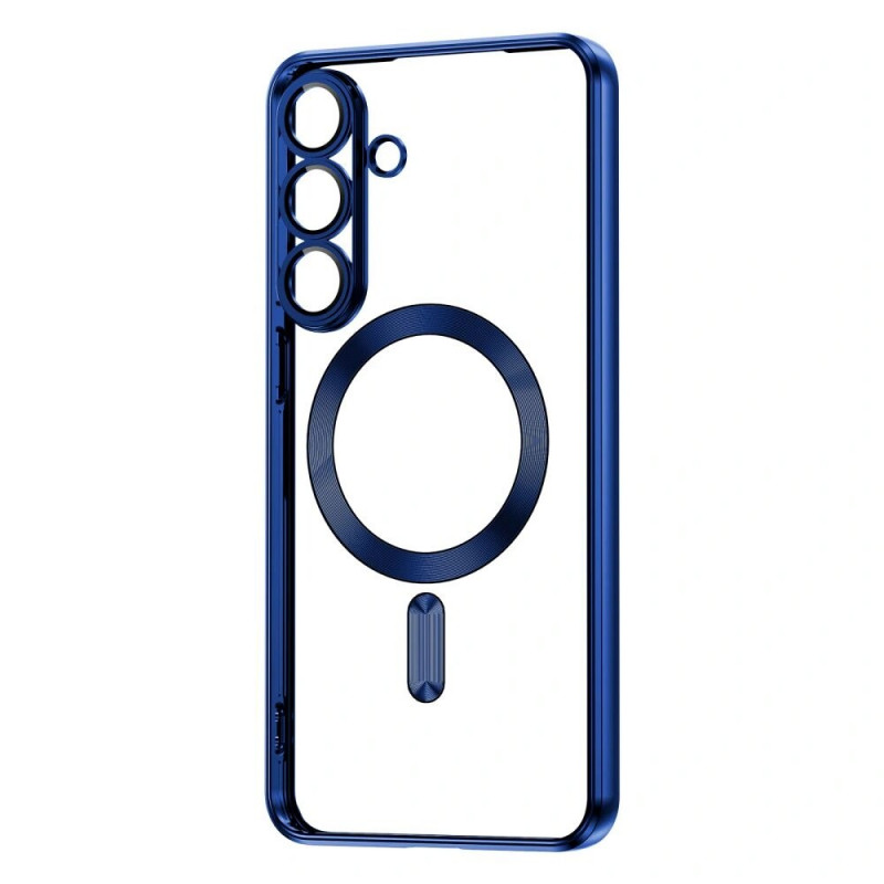 Tech-Protect Magflex MagSafe case for Samsung Galaxy S25 FE, navy blue