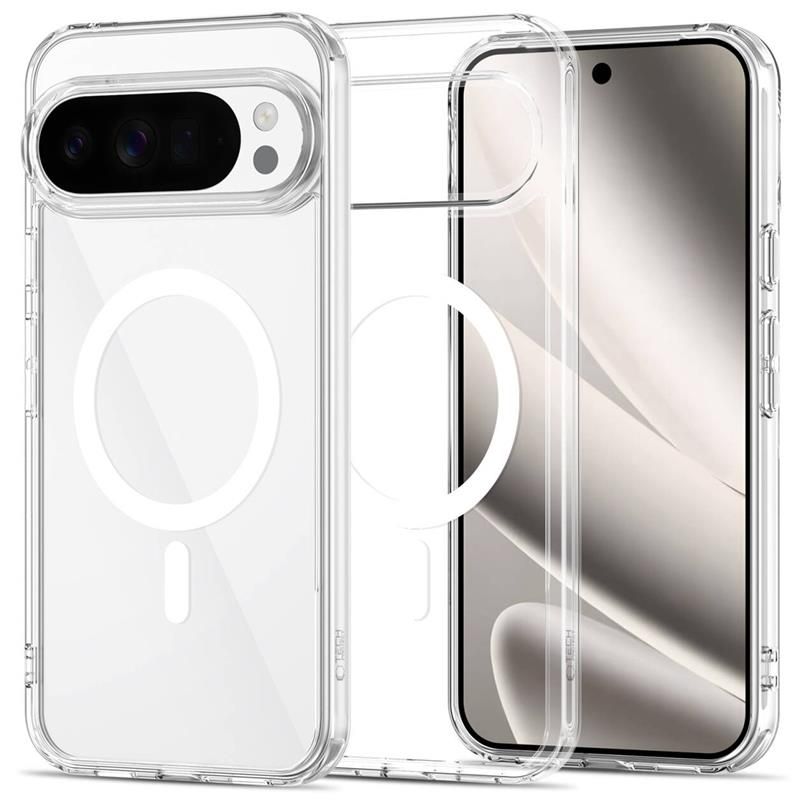 Tech-Protect FlexAir Hybrid MagSafe case for Google Pixel 10 / 10 Pro, clear