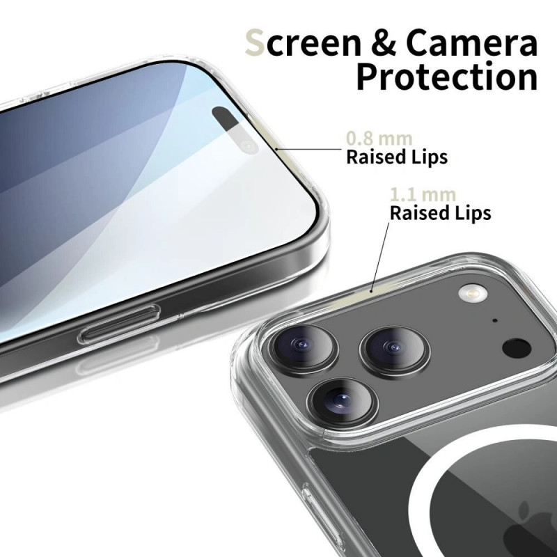 Tech-Protect FlexAir Hybrid MagSafe case for Google Pixel 10 / 10 Pro, clear